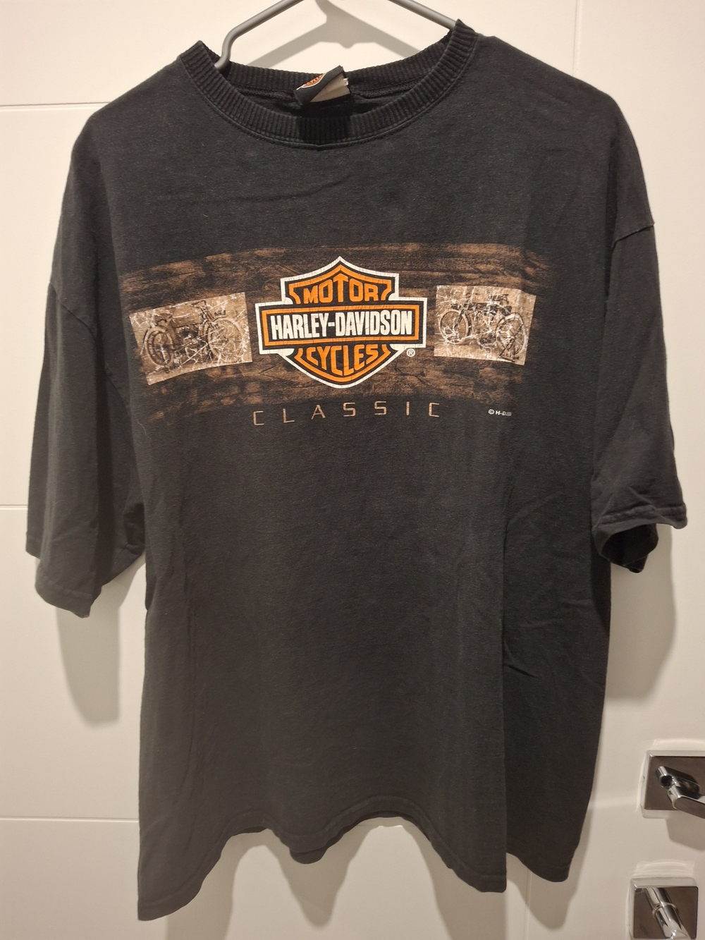 Harley-Davidson Classic Logo Short Sleeve Tee - Black/Orange